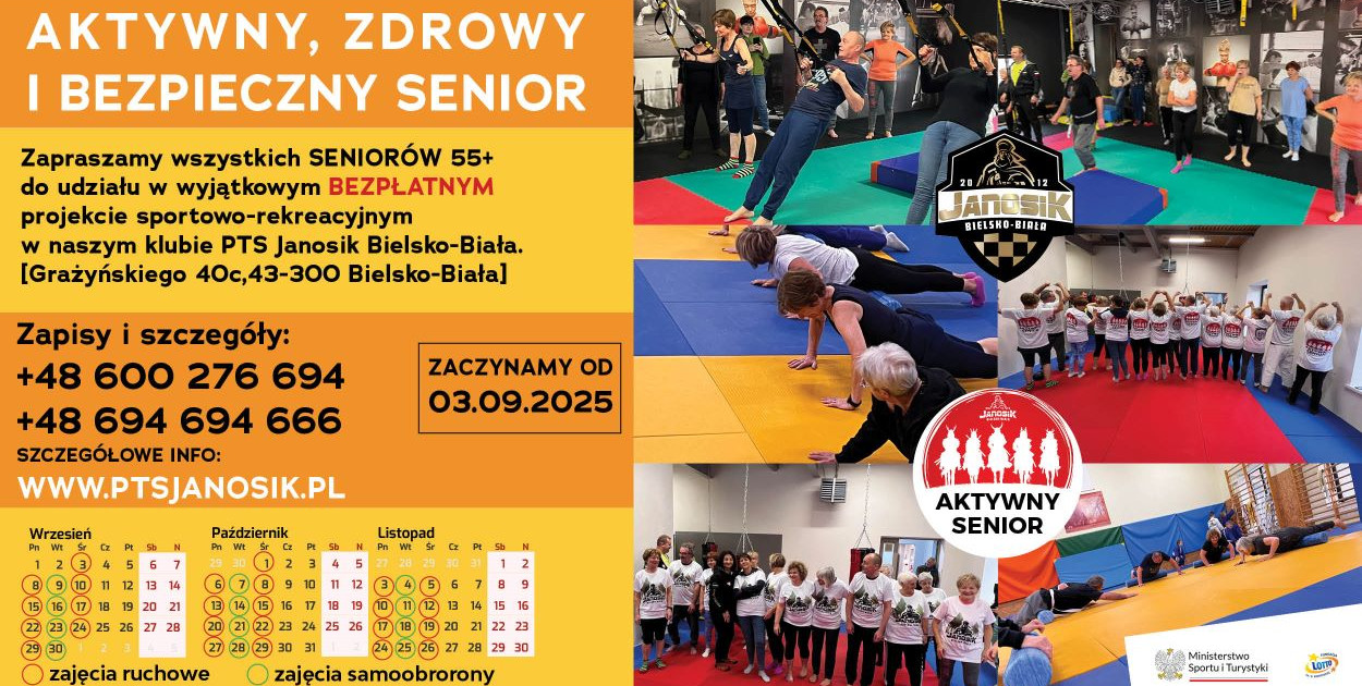 Aktywni seniorzy w Bielsku-Białej – rusza program PTS Janosik